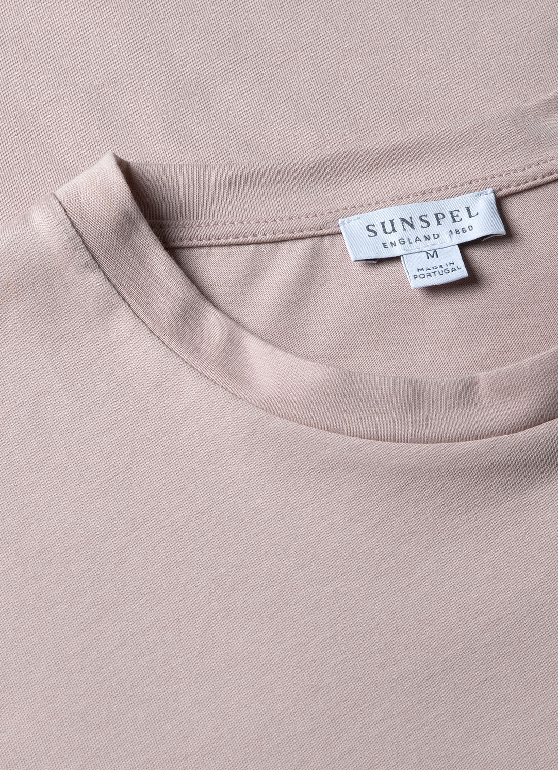 Men's Riviera Midweight T‑shirt in Pale Pink | Sunspel