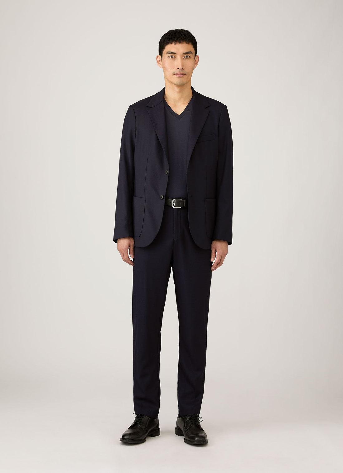 Men's Riviera Midweight V‑neck T‑shirt in Navy