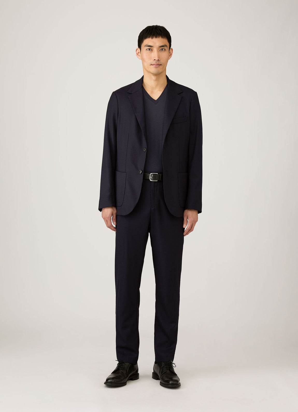 Men's Riviera Midweight V‑neck T‑shirt in Navy