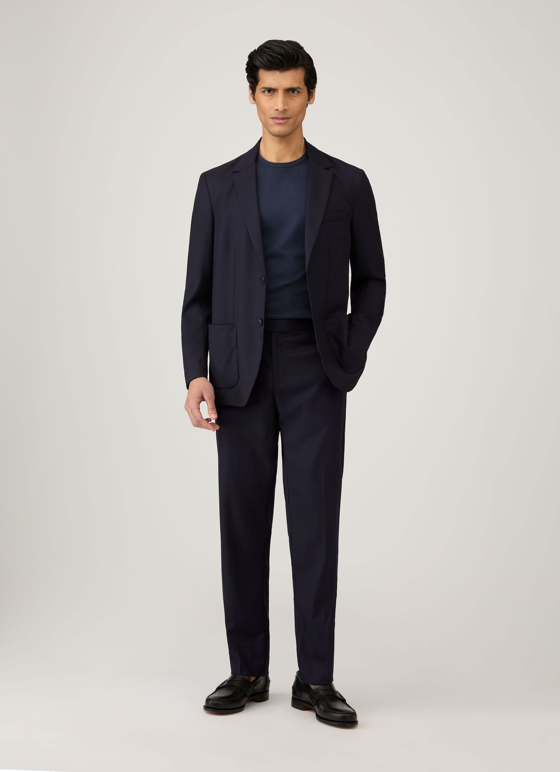 Men's Sea Island Cotton T-shirt in Navy