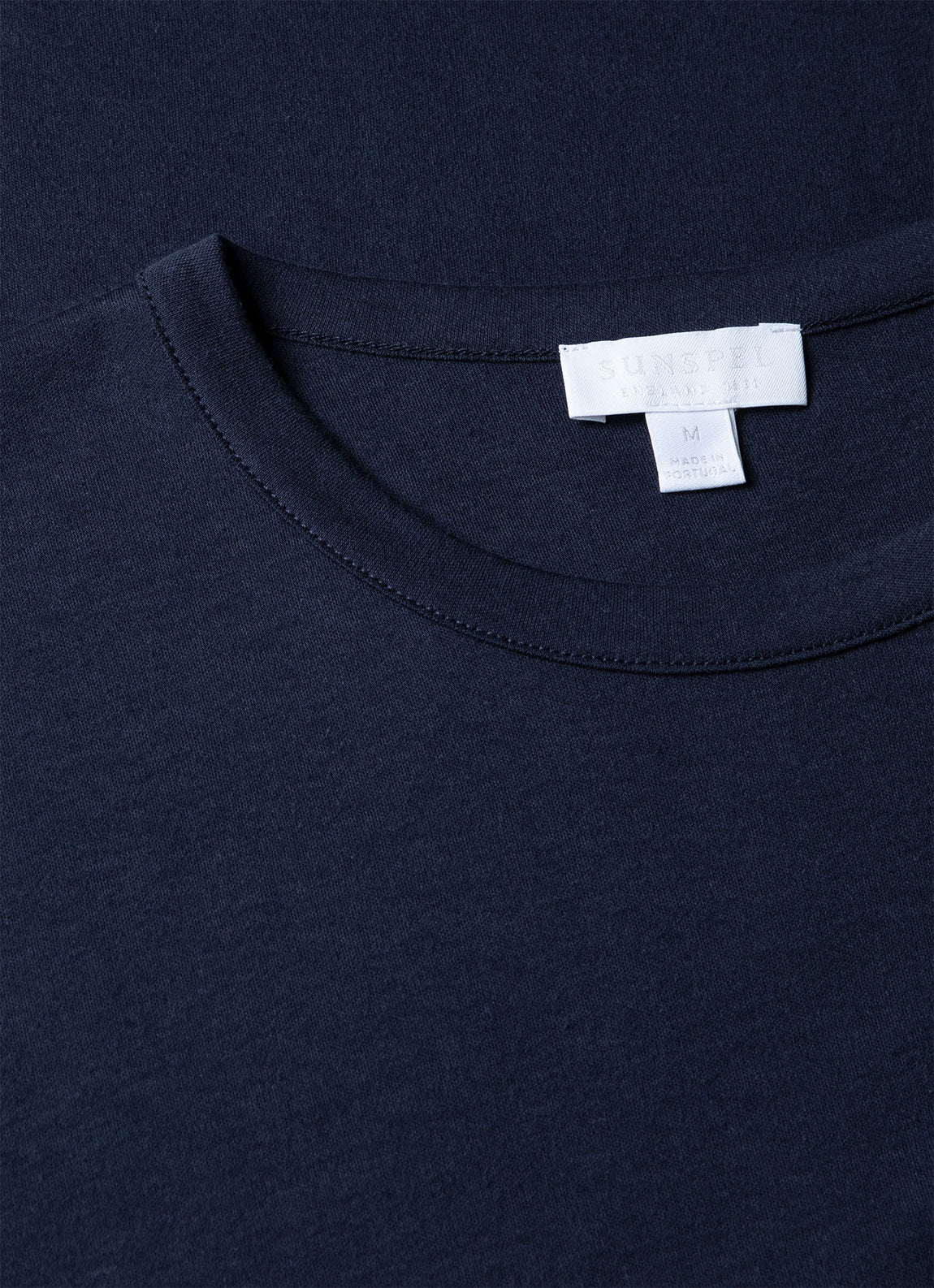 Men's Sea Island Cotton Tshirt in Navy Sunspel