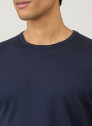 Men's Sea Island Cotton T-shirt in Navy