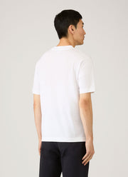 Men's Mock Neck T-shirt in White
