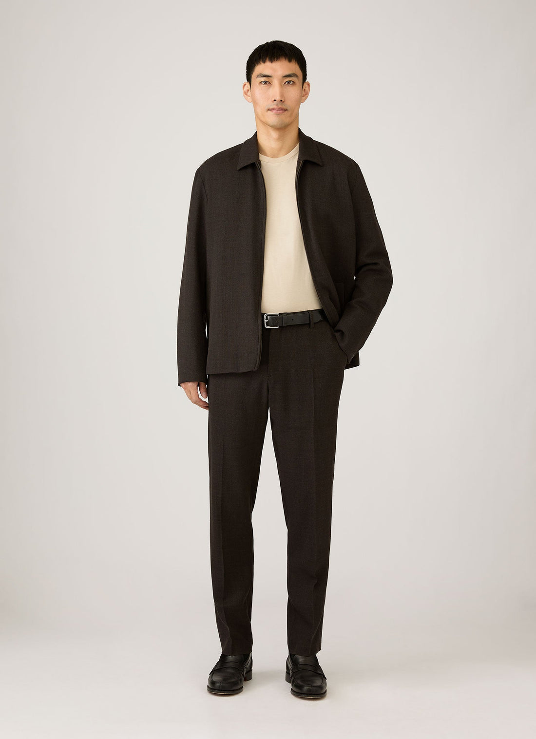 Men's Long Sleeve Riviera Midweight T‑shirt in Hazelwood