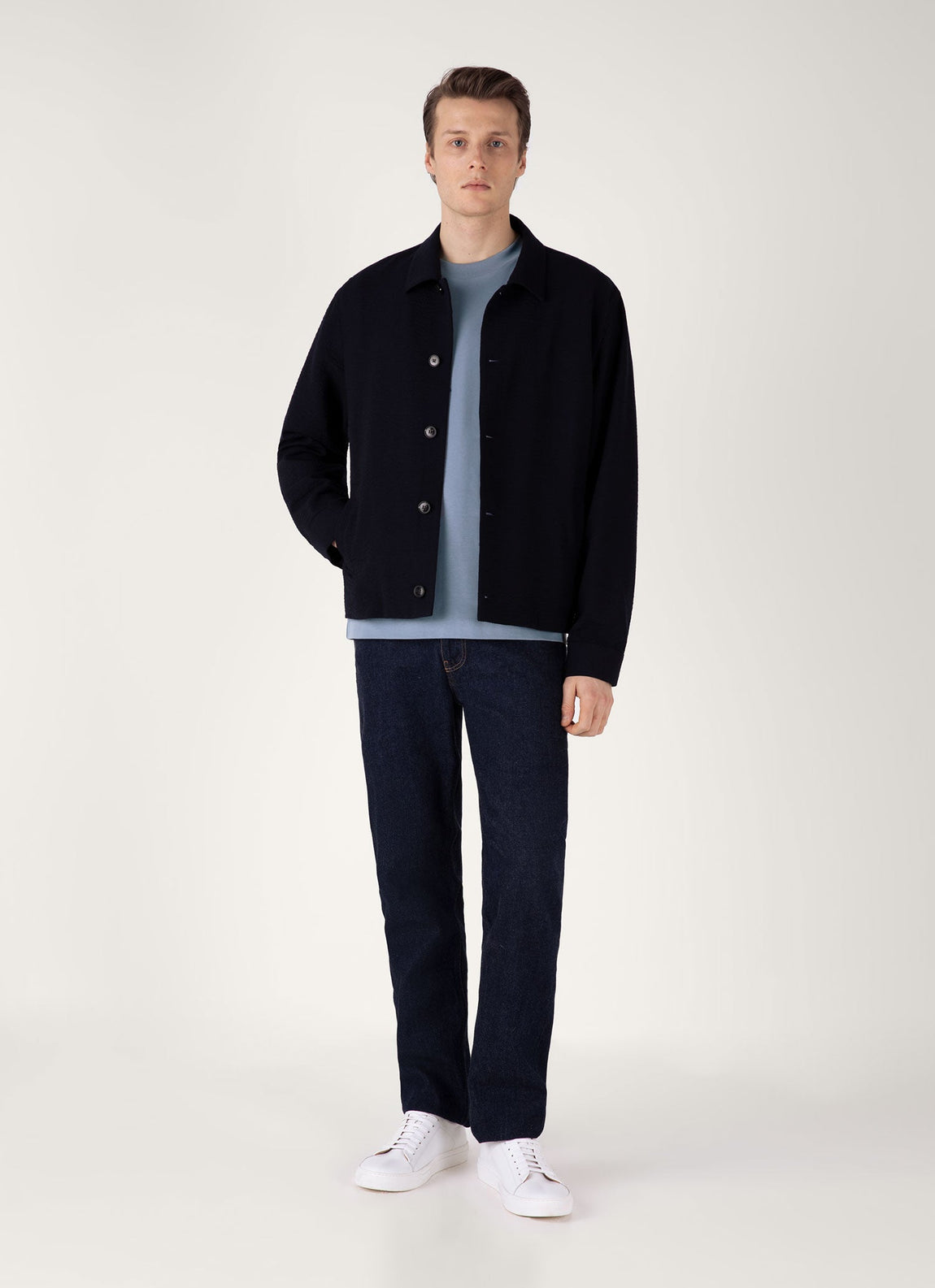 Men's Relaxed Fit Heavyweight T-shirt in Vintage Blue