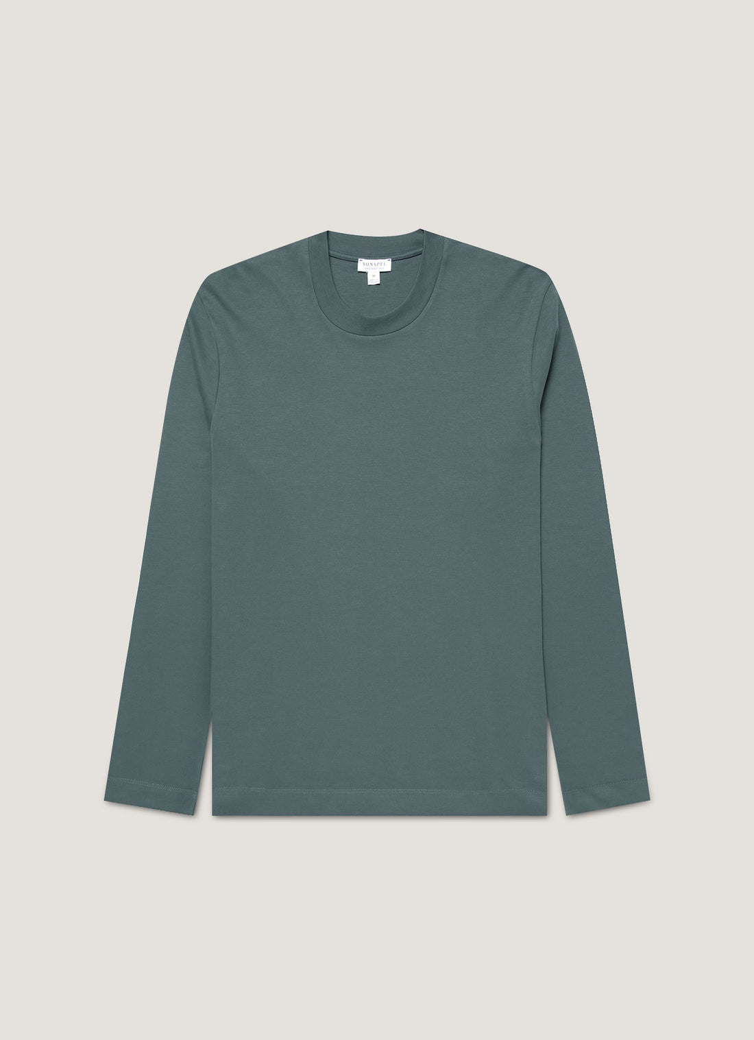 Men's Long Sleeve Heavyweight T-shirt in Dark Petrol