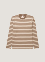 Men's Long Sleeve Heavyweight T-shirt in Hazelwood/Dark Cedar