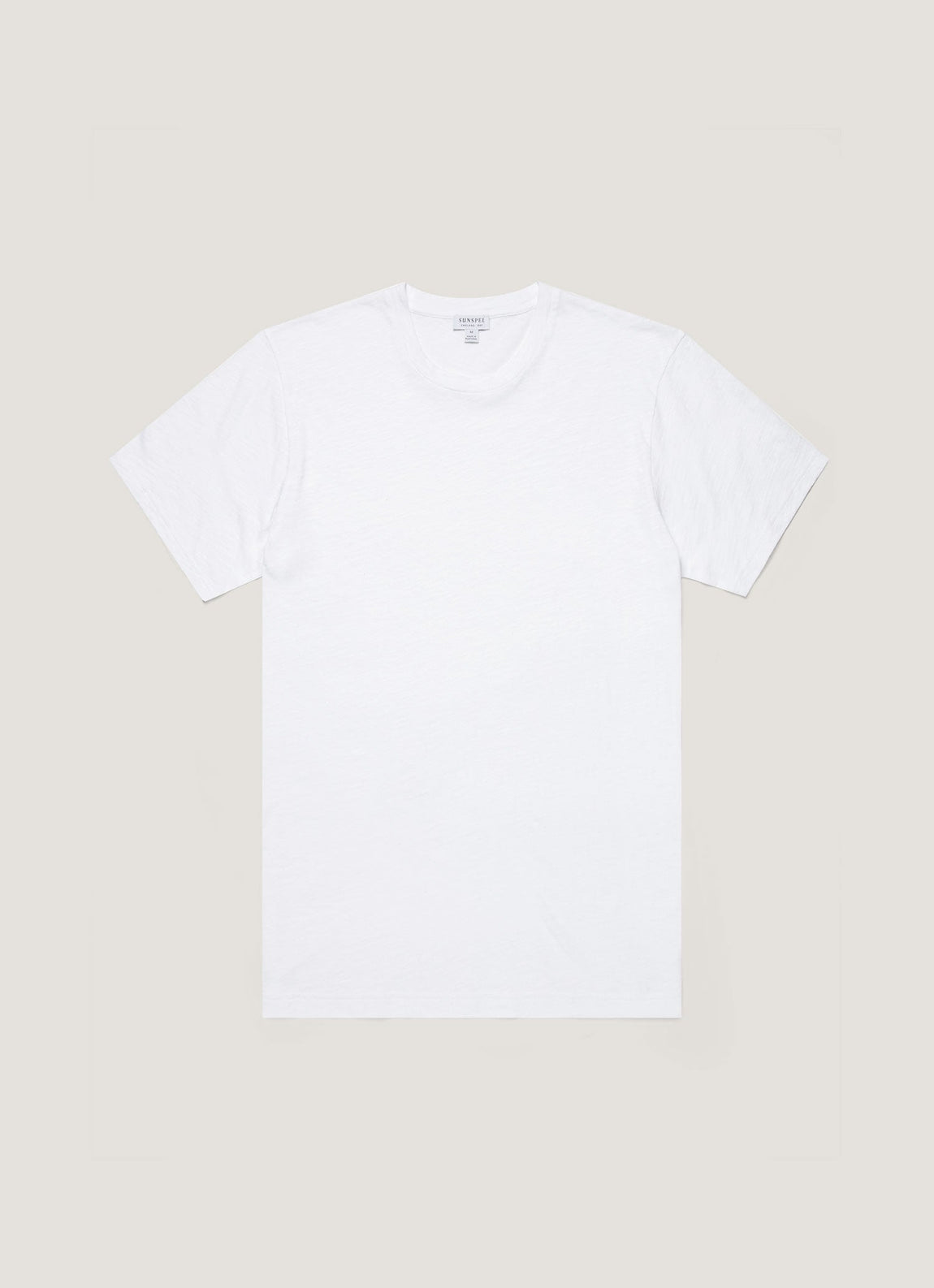 Men's Cotton Linen T-shirt in White