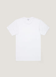 Men's Cotton Linen T-shirt in White