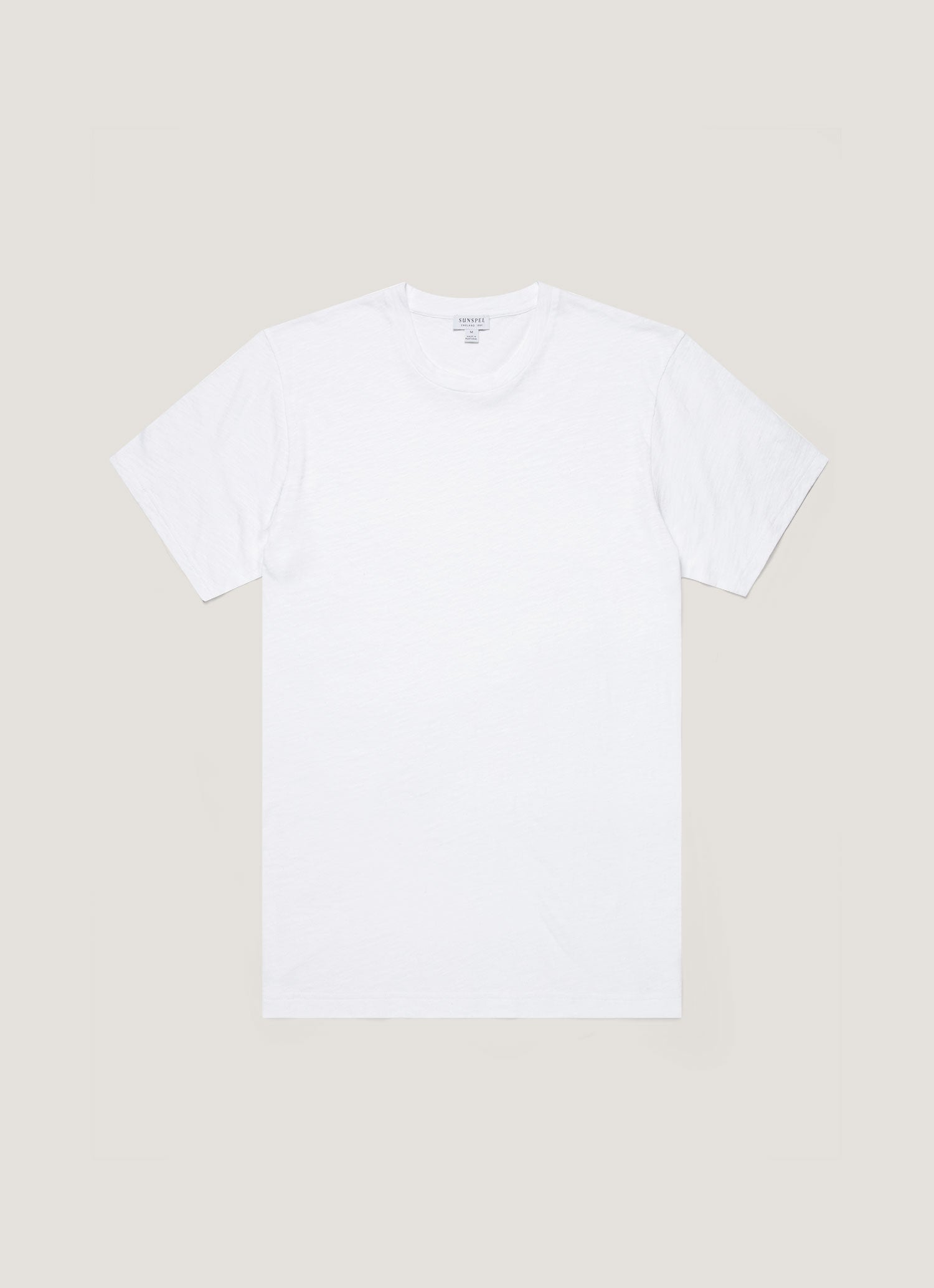 Men's Cotton Linen T-shirt in White