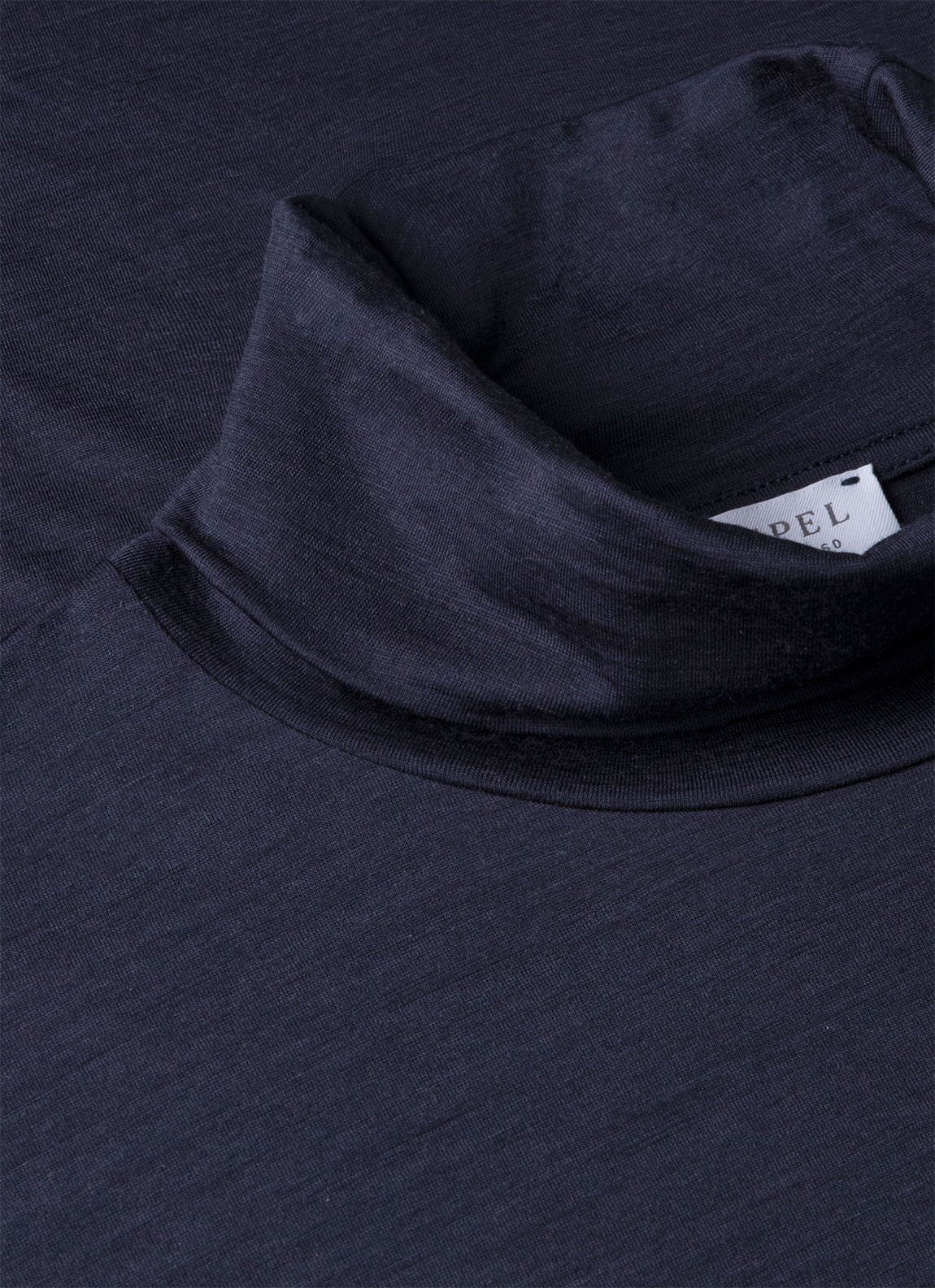 Men's Ultra-Fine Merino Roll Neck in Navy