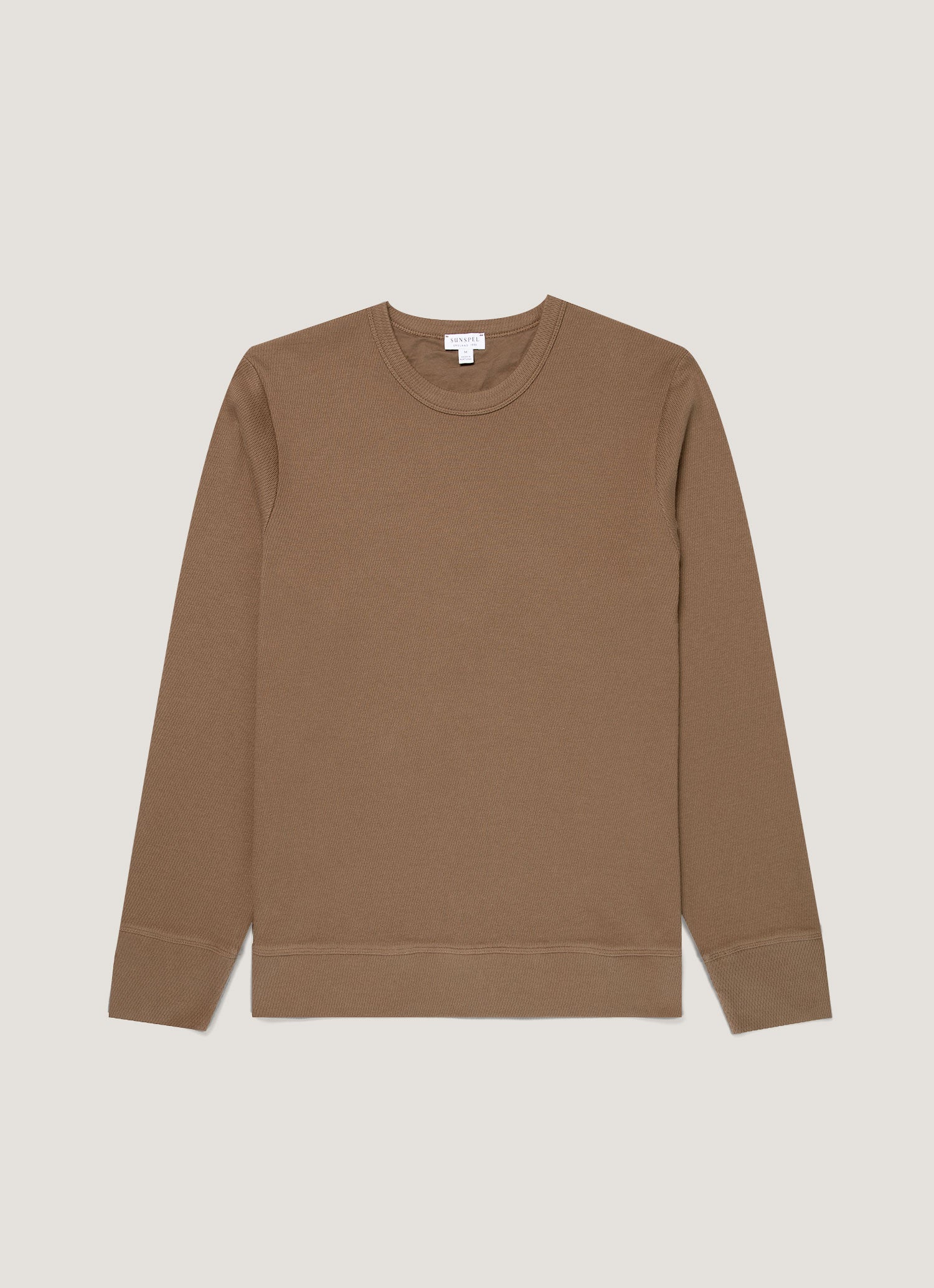 Men's Long Sleeve Cellulock Crew Neck in Dark Cedar