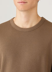 Men's Long Sleeve Cellulock Crew Neck in Dark Cedar