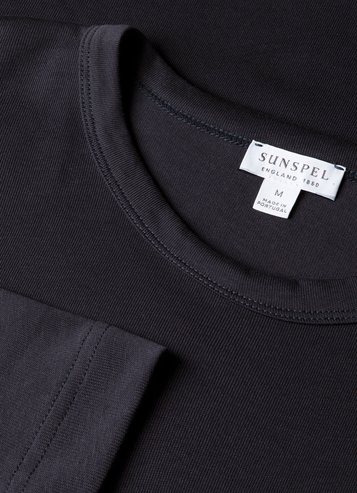 Men's Long Sleeve Heavyweight Jersey T-shirt in Navy