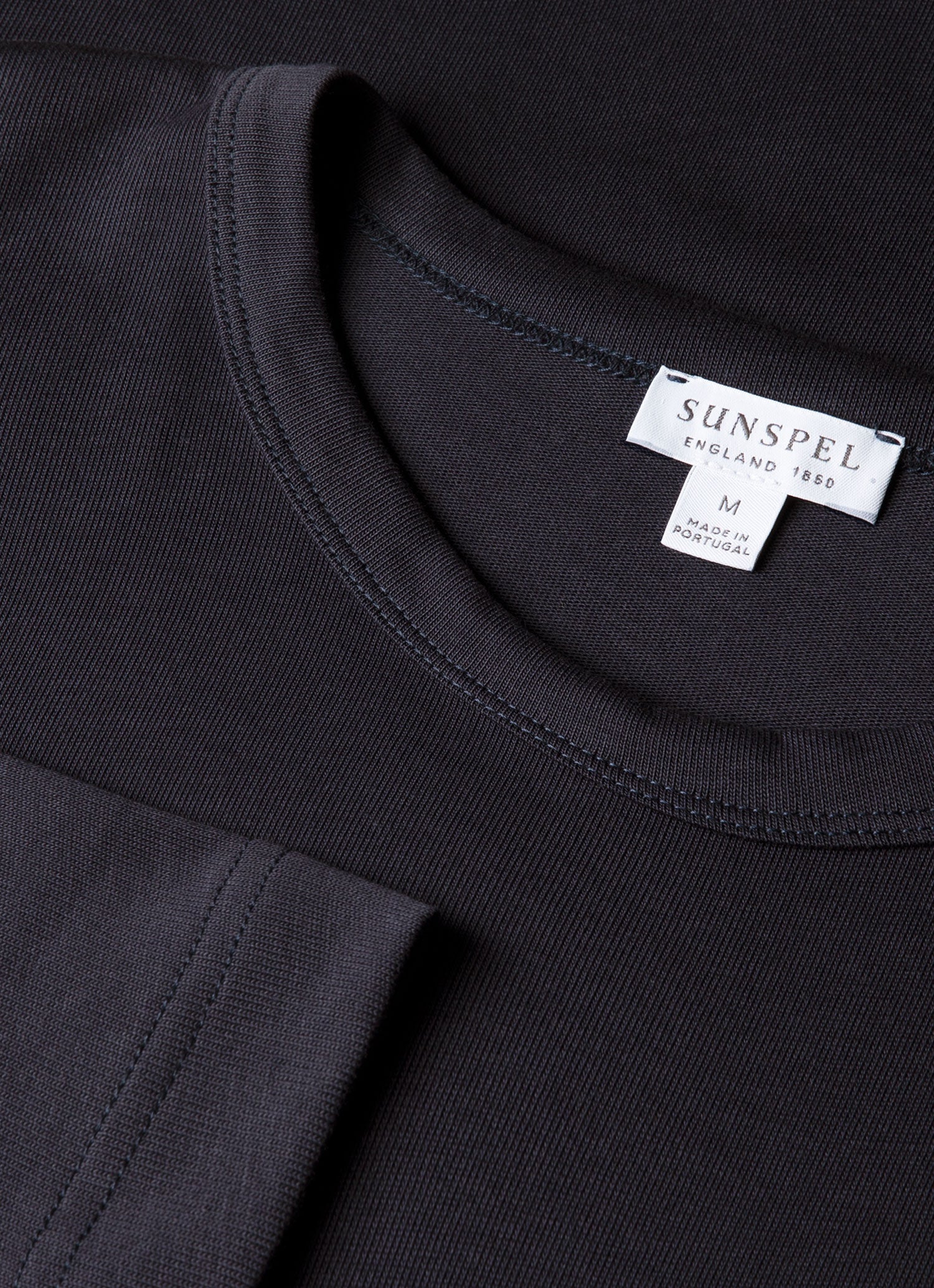 Men's Long Sleeve Heavyweight Jersey T-shirt in Navy