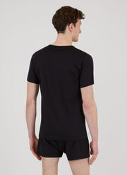 Men's Superfine Underwear T-shirt in Black