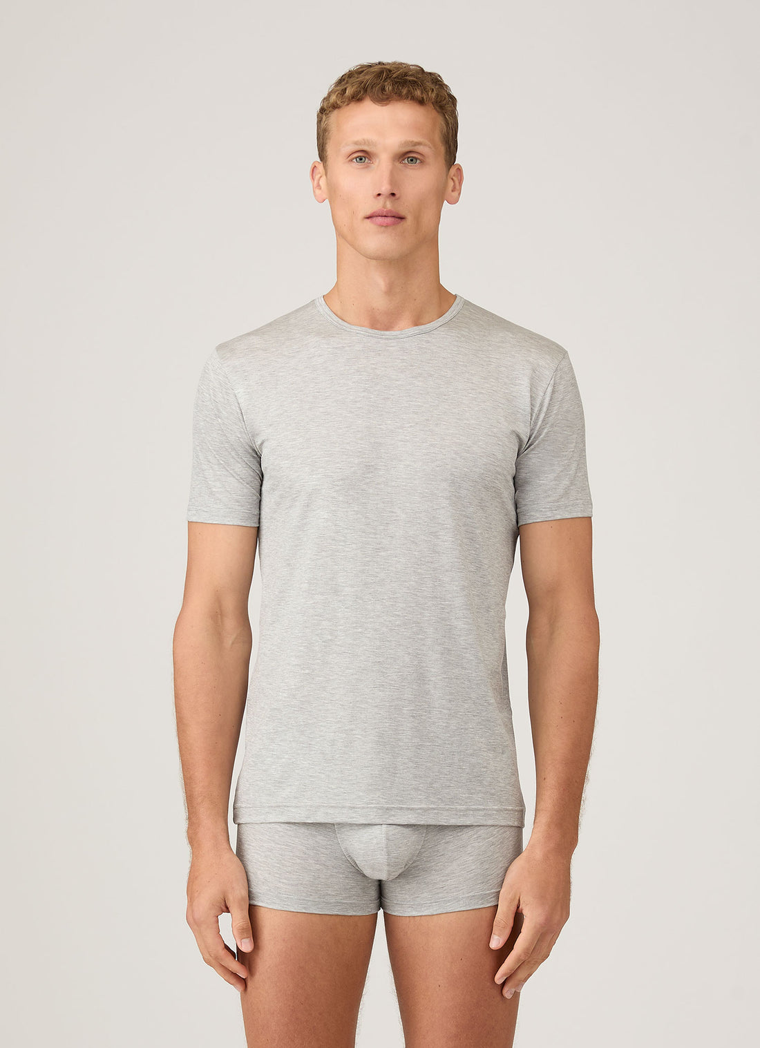 Men's Tencel™ T-shirt in Grey Melange