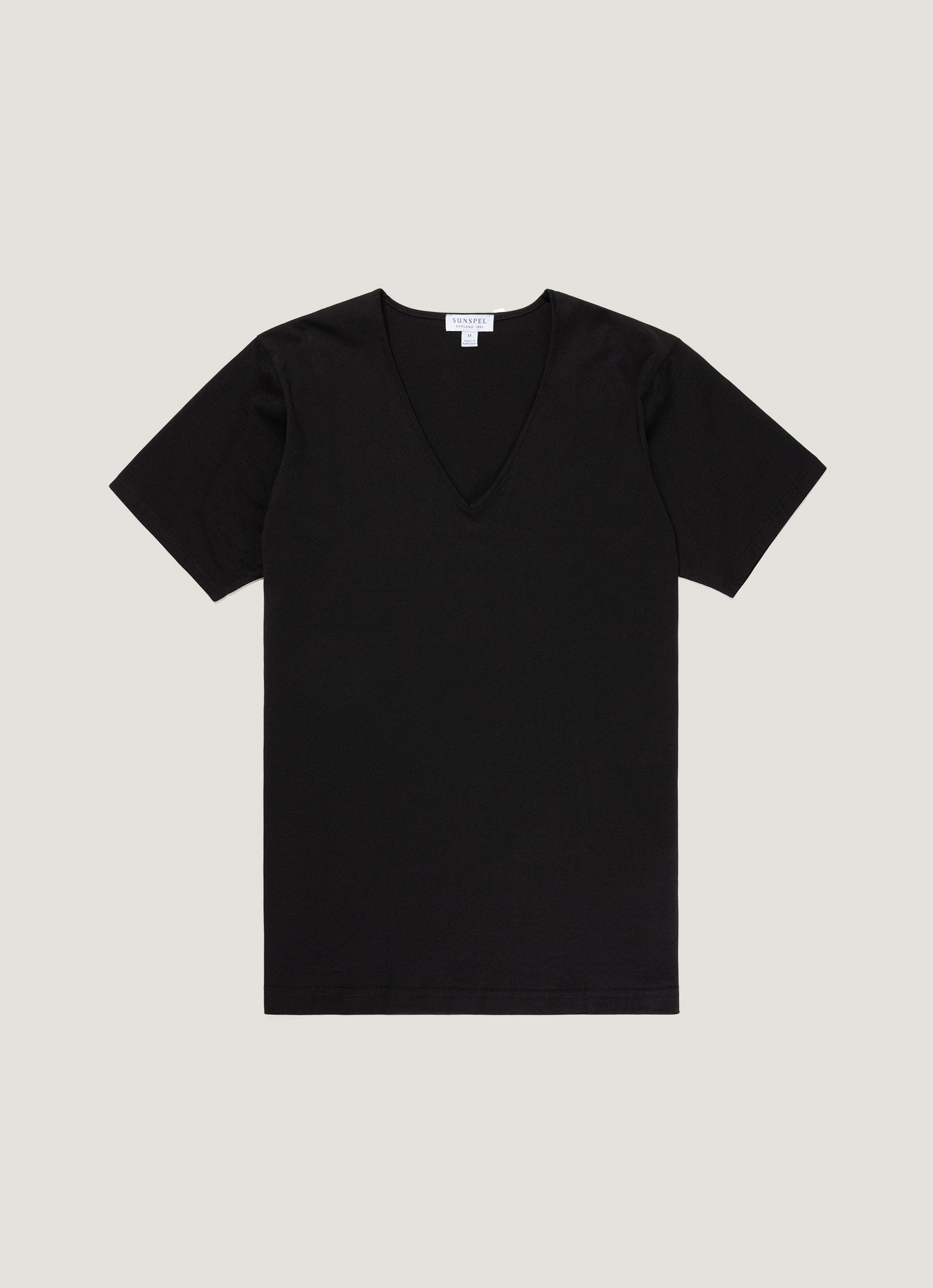 FIL NOIR カットソー Vネック 半袖 黒 XS *A424 LONG FIBER COTTON クリア Vネック 半袖 Tシャツ