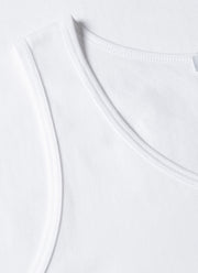 Men's Superfine Cotton Underwear Vest in White