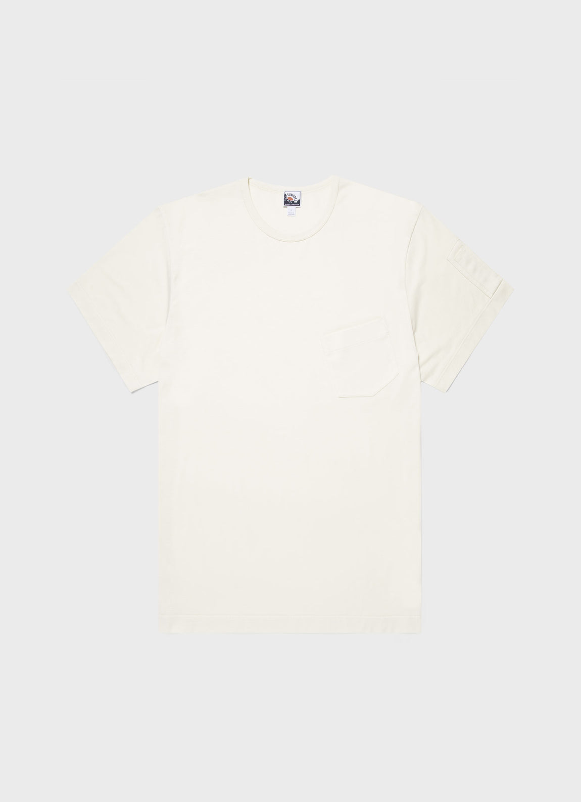 Men's Sunspel x Nigel Cabourn T-shirt in Stone White
