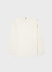 Men's Sunspel x Nigel Cabourn Long Sleeve T-shirt in Stone White