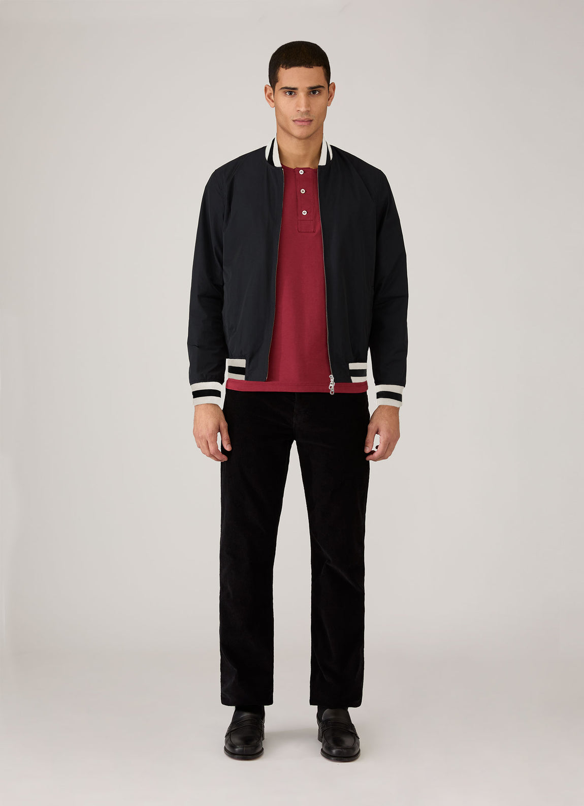 Men's Sunspel x Paul Weller Monkey Jacket in Midnight Navy