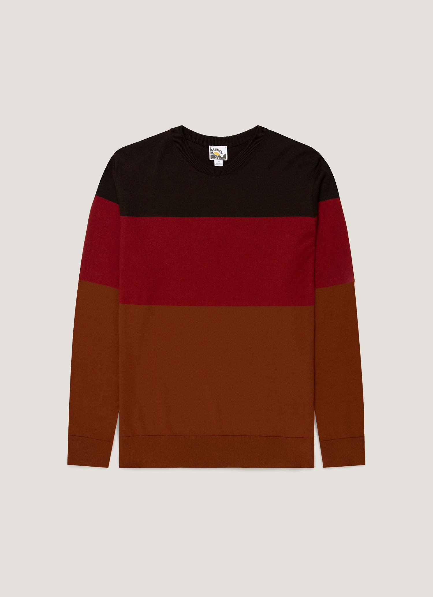 美品 SUNSPEL PAUL WELLER メリノウール ドライバーズニット Men's Sunspel x Paul Weller Jumper in Dark Brown | Sunspel