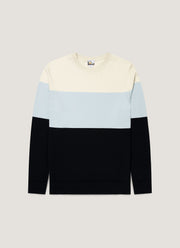 Men's Sunspel x Paul Weller Jumper in Vintage Blue
