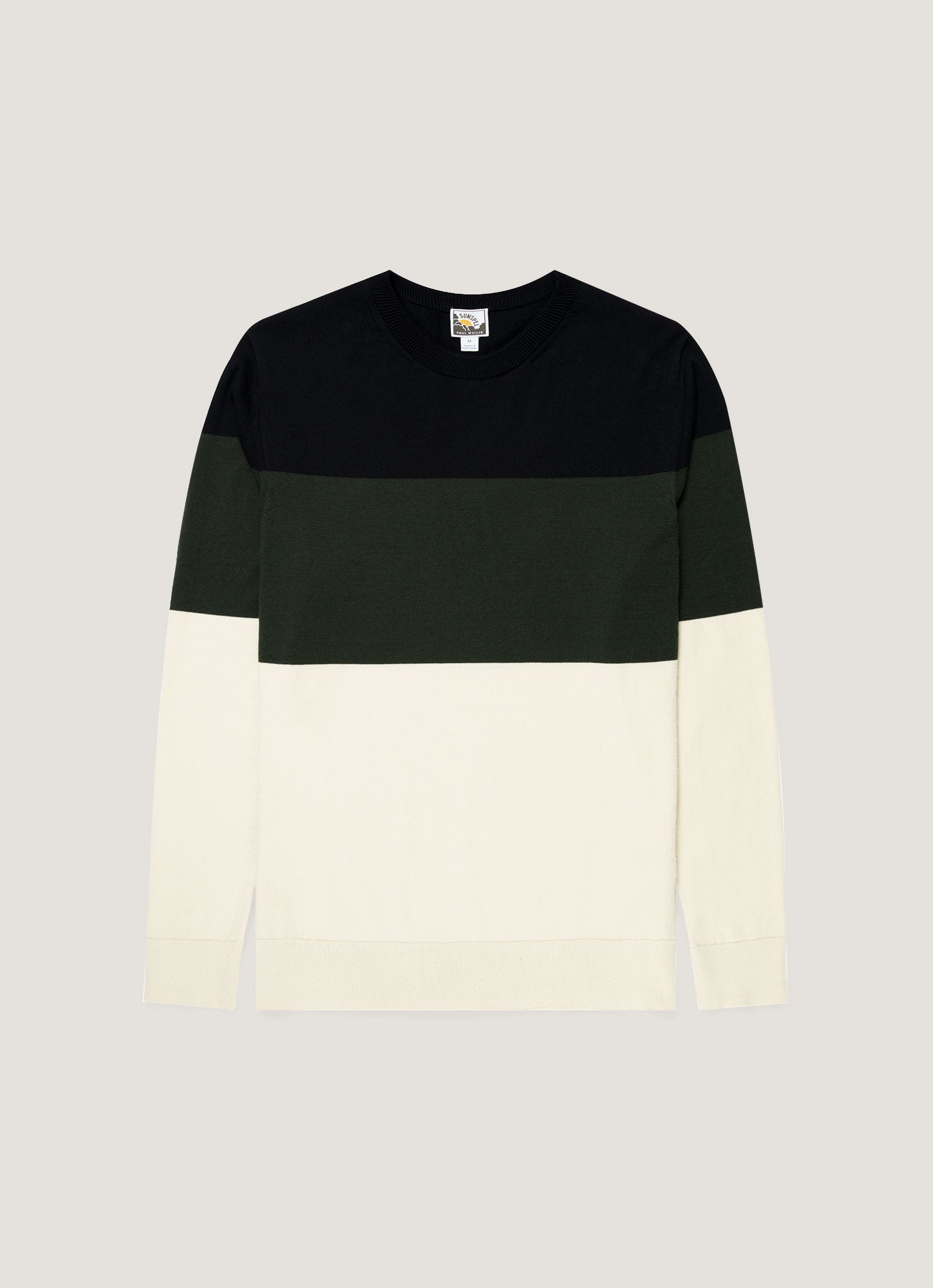 Men's Sunspel x Paul Weller Jumper in Forest | Sunspel