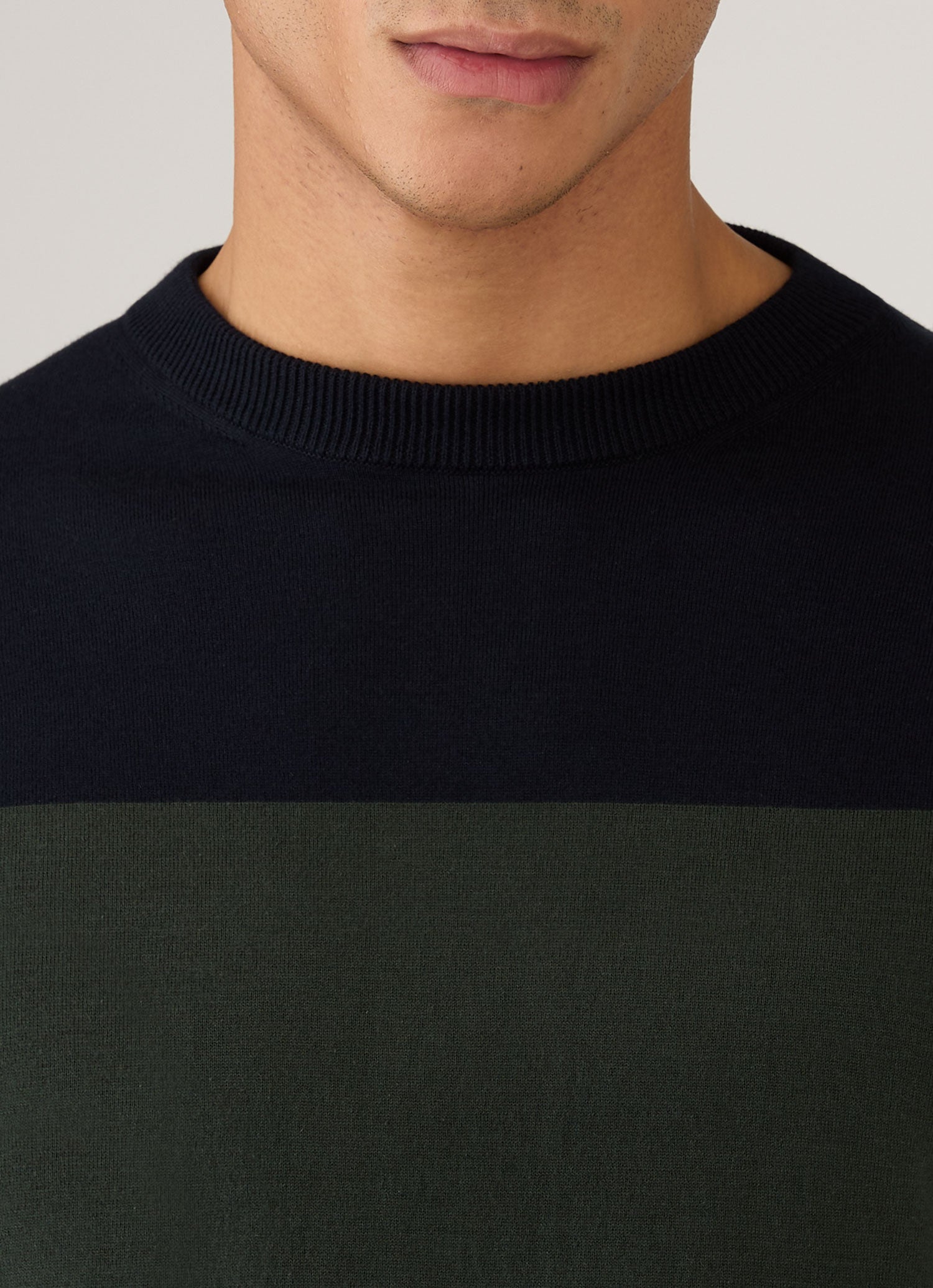 Men's Sunspel x Paul Weller Jumper in Forest | Sunspel