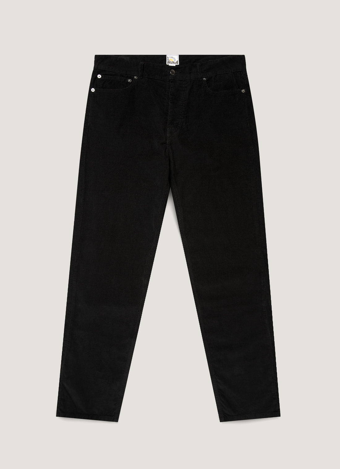 Men's Sunspel x Paul Weller Corduroy Trouser in Black