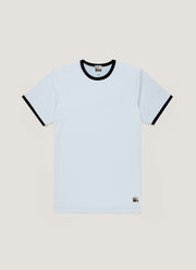 Men's Sunspel x Paul Weller Ringer T-shirt in Ice Blue