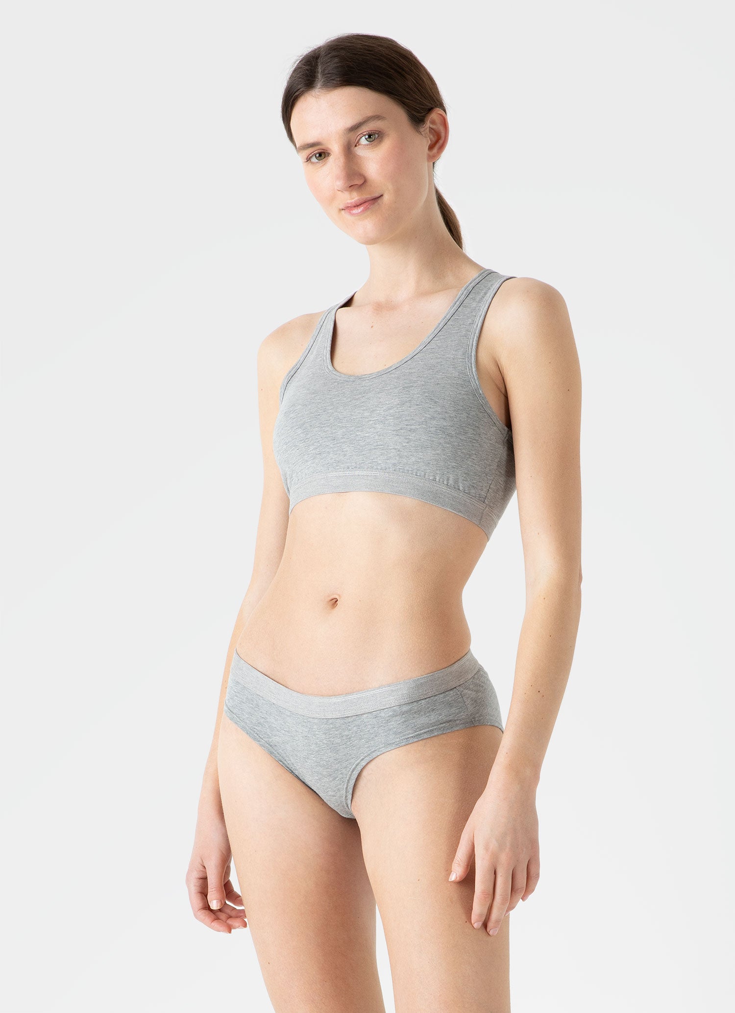 Women's Hipster Pant in Grey Marl