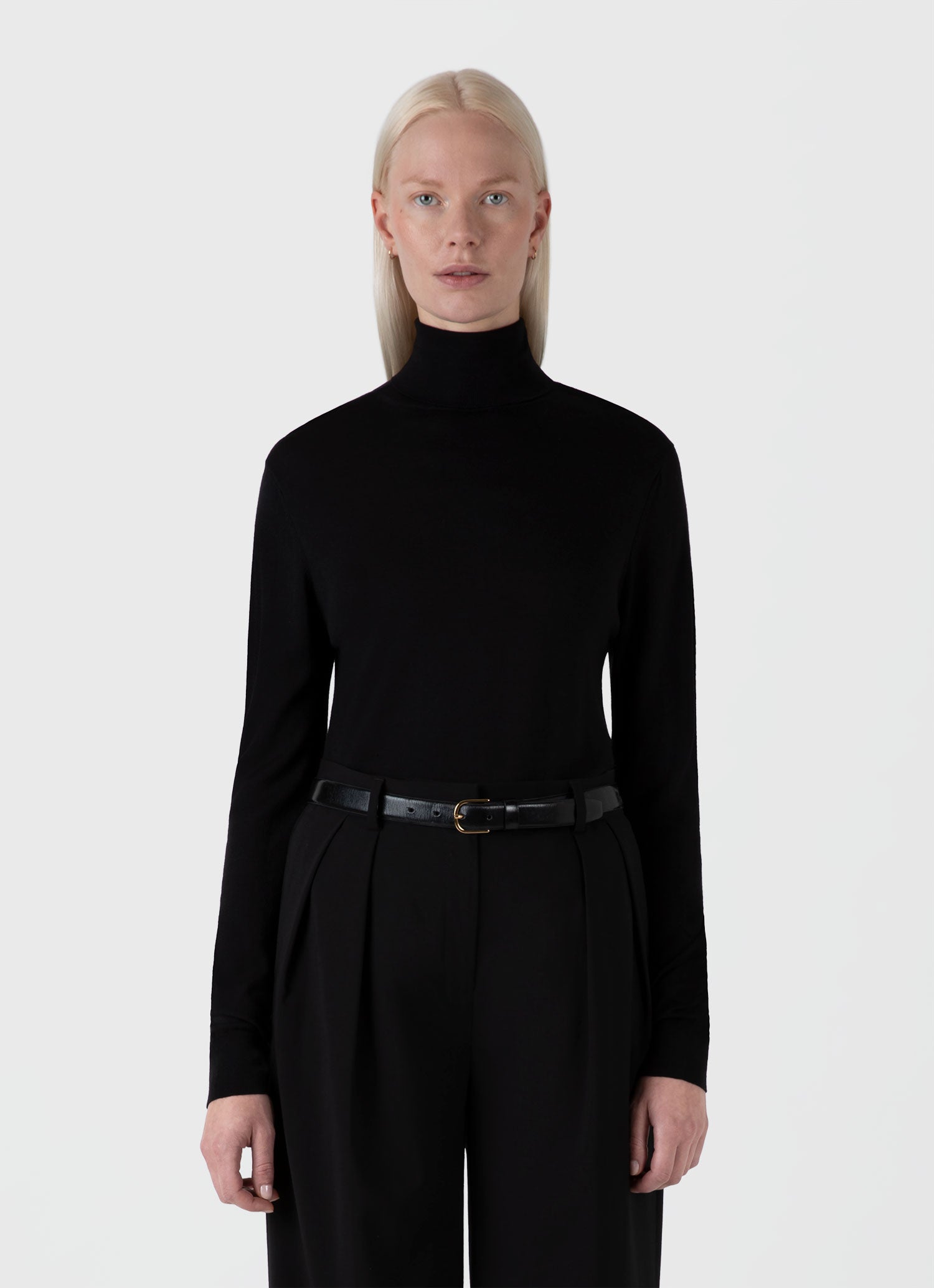 Silk roll neck deals