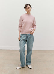 Women's Lambswool Jumper in Cherry Blossom