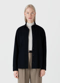 Women's Oversized Flannel Shirt in Black