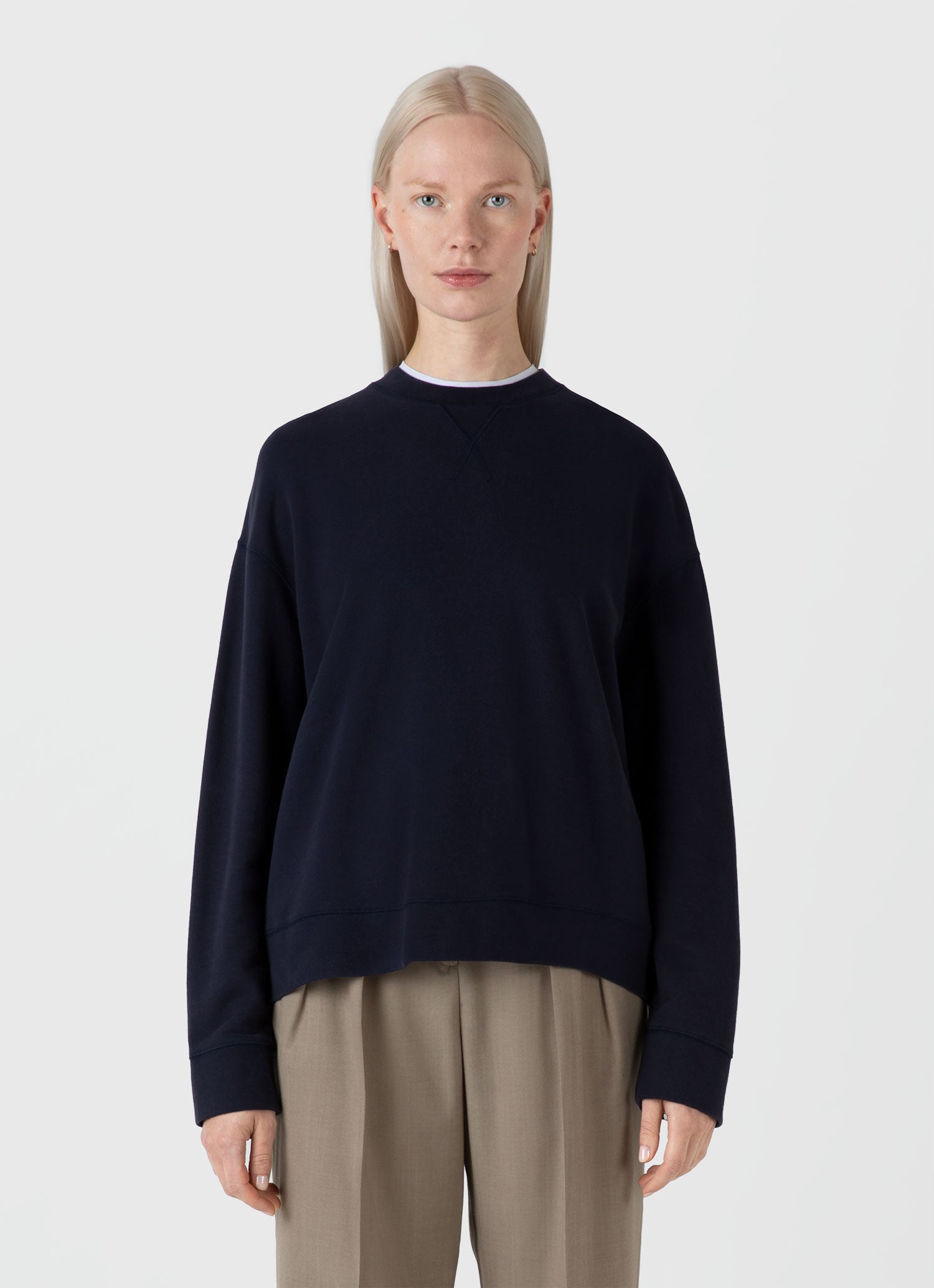 Relaxed Loopback Sweatshirt