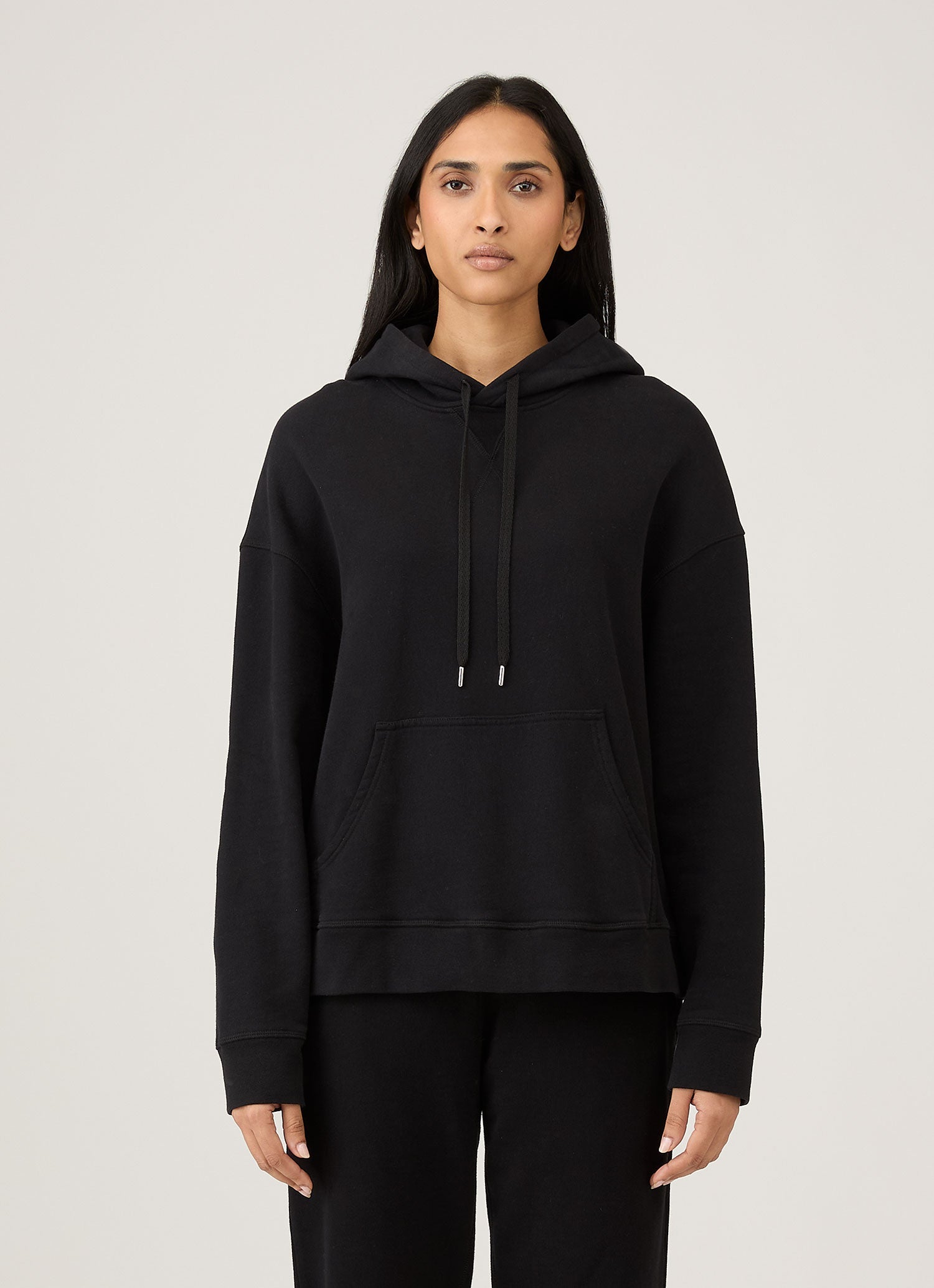SUNSPEL  WOMEN’S COTTON LOOPBACK Women's Relaxed Loopback Sweatshirt in Navy | Sunspel