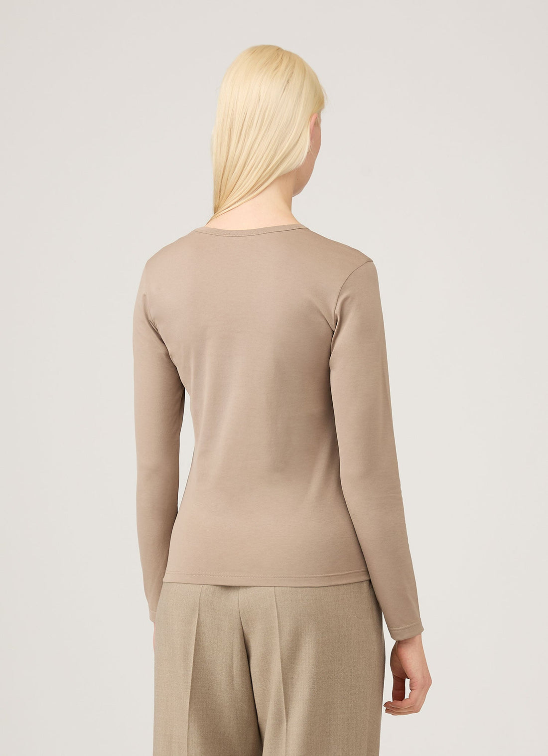 Women's Long Sleeve Classic T-shirt in Mink