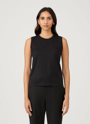 Women's Boy Fit Tank in Black