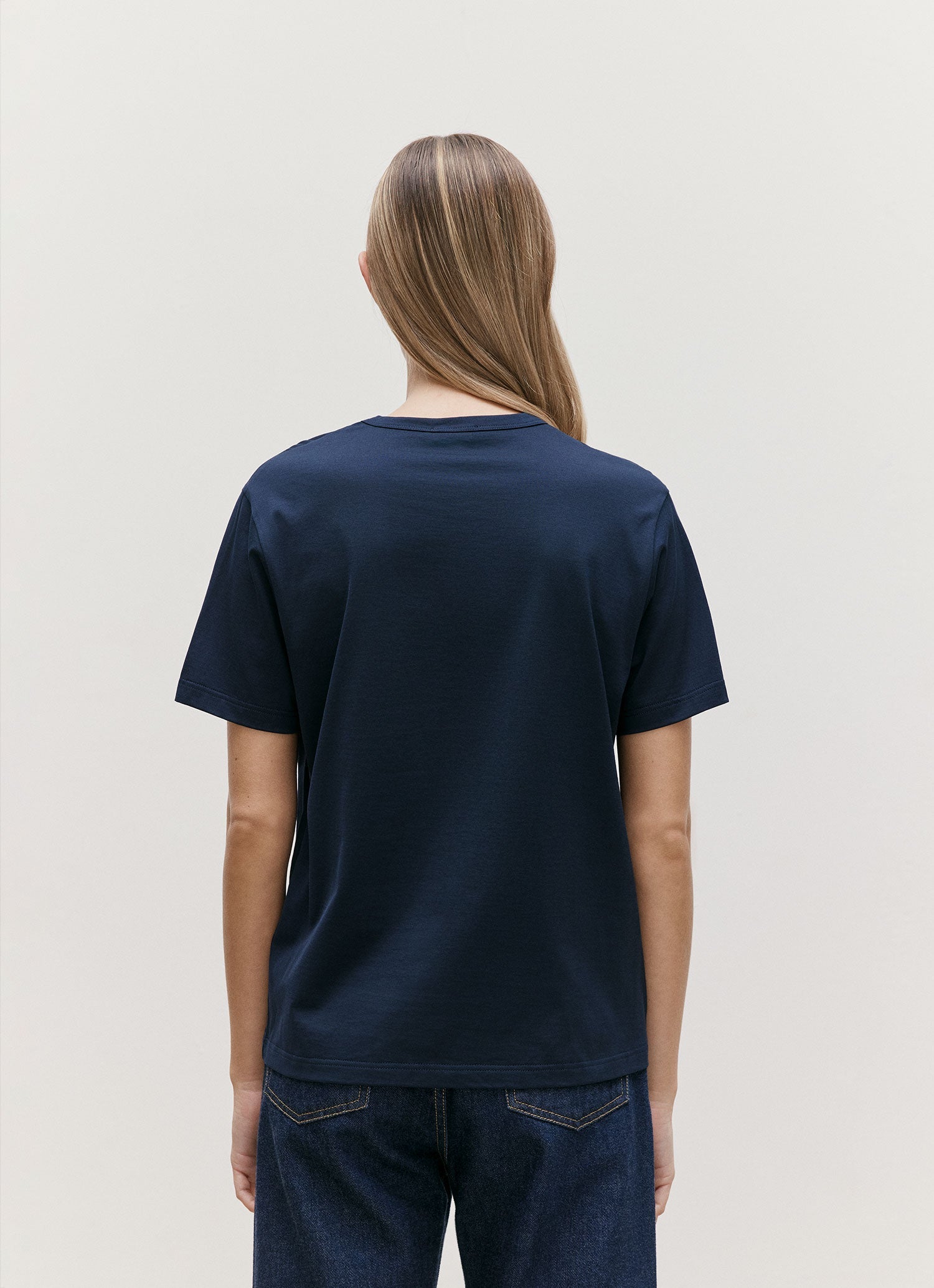 Women's Everyday T-shirt in Midnight Navy | Sunspel