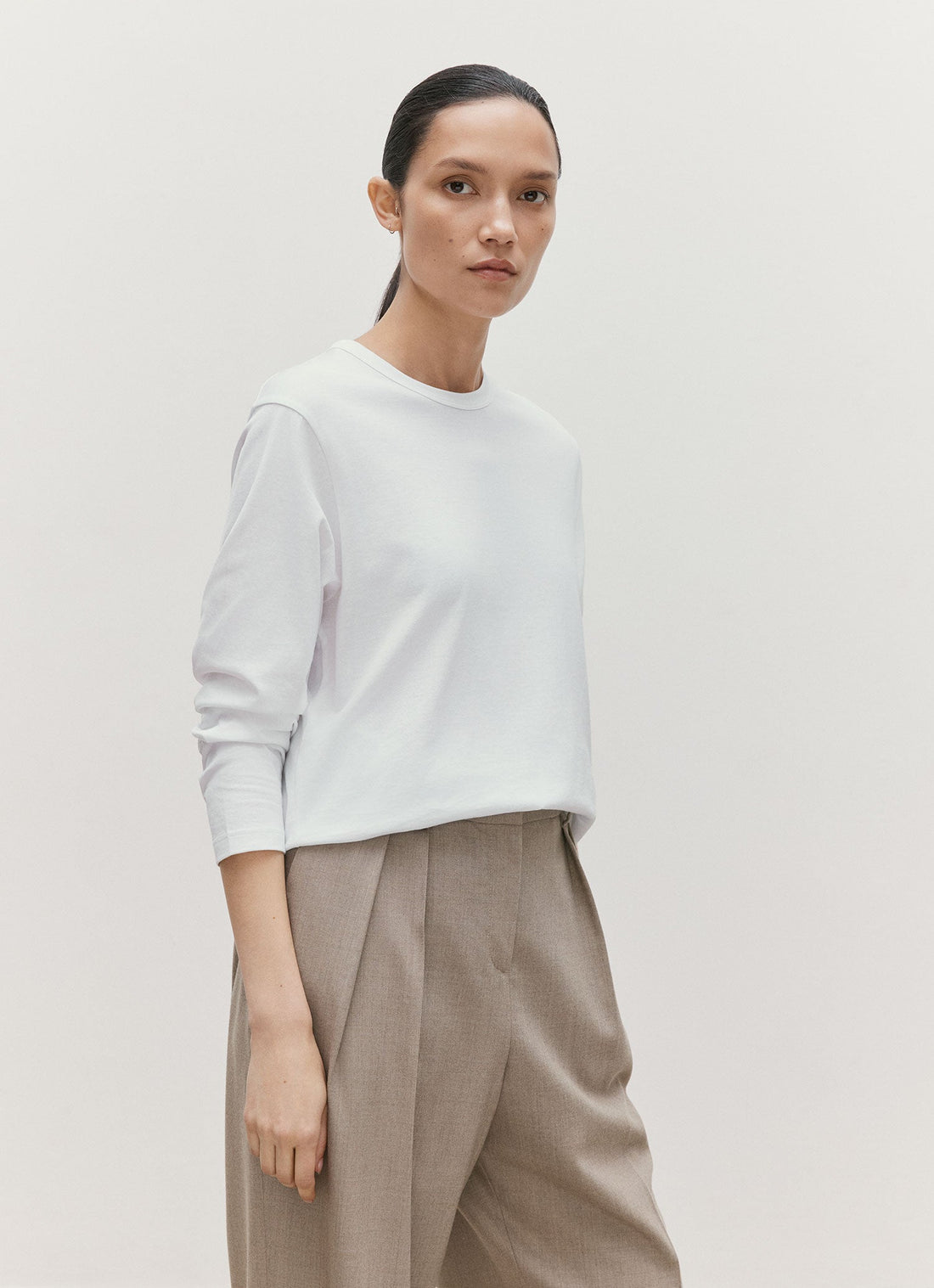 Women's Long Sleeve Everyday T-shirt in White