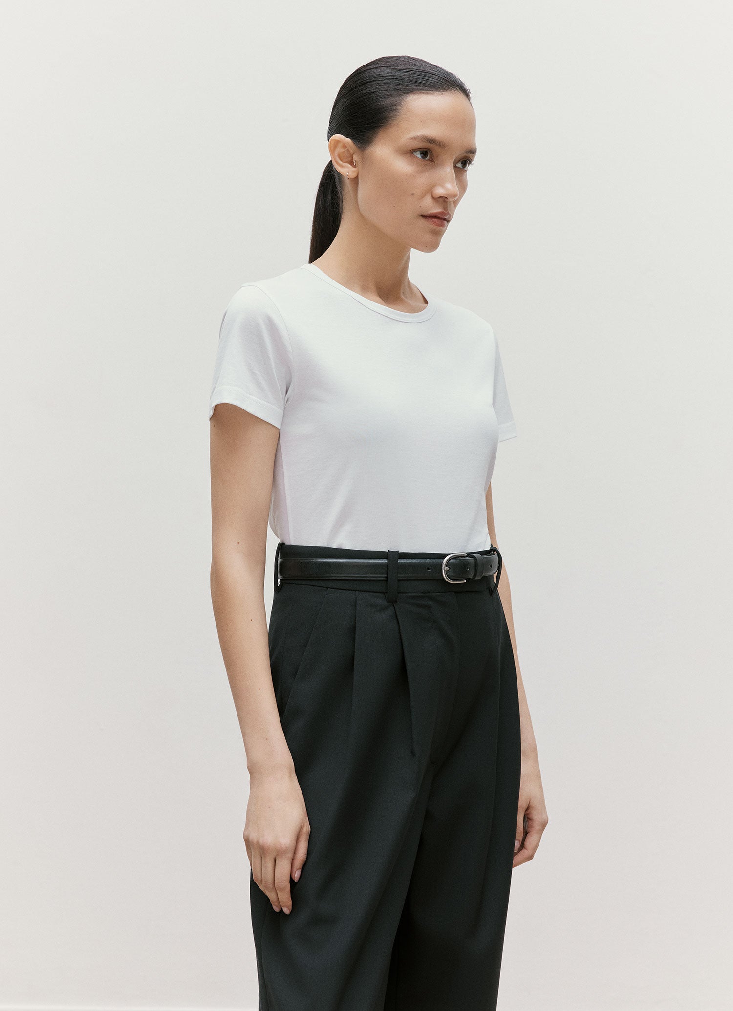 Women's Classic T-shirt in White | Sunspel