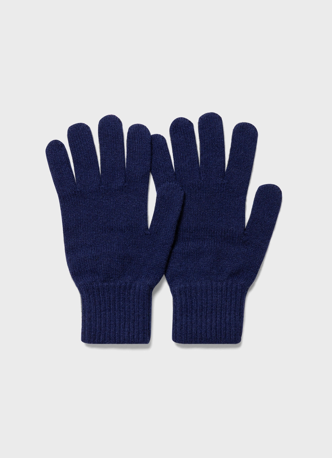 Cashmere Knitted Glove in Space Blue