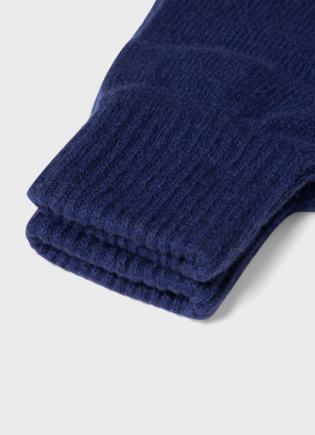 Cashmere Knitted Glove in Space Blue