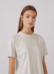 Women's Boy Fit T-shirt in Archive White Melange