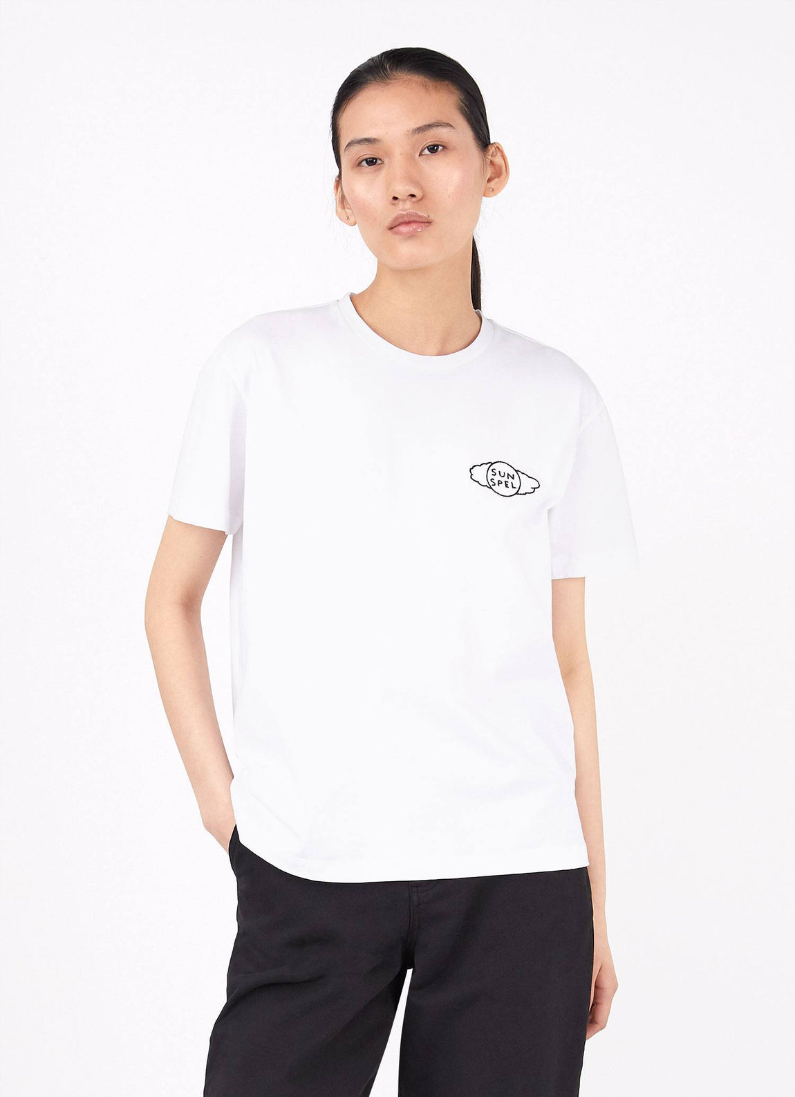Women's David Shrigley Boy Fit T-shirt in White