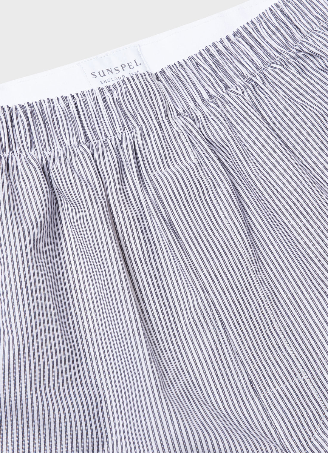 Men's Classic Boxer Shorts in Navy/White Stripe