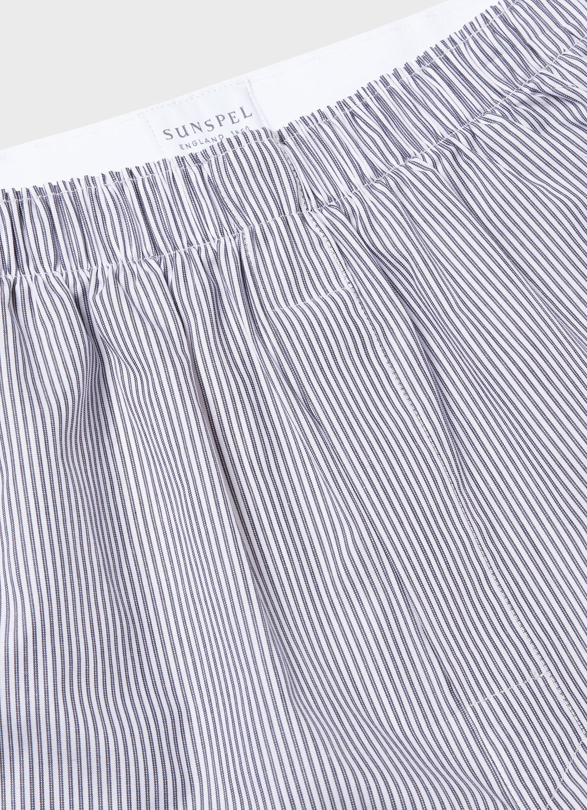 Men's Classic Boxer Shorts in Navy/White Stripe