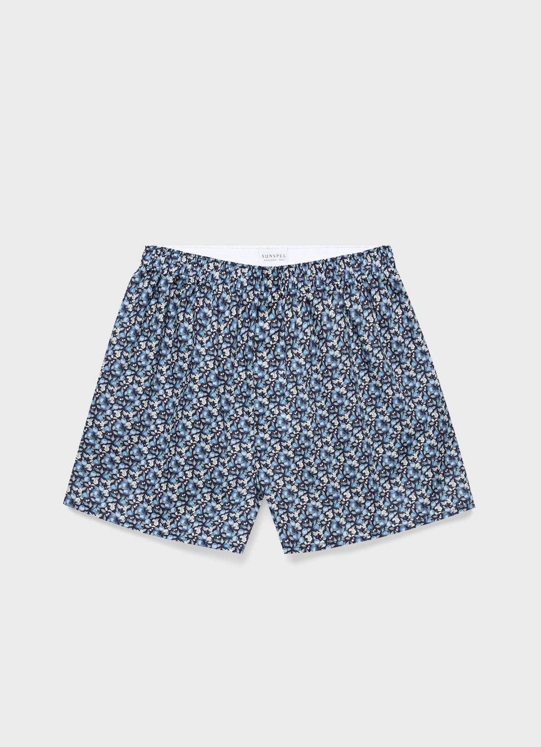 Men's Liberty Print Boxer Shorts in Blue Orchard